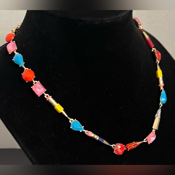New BETSEY Johnson Back To School Collar Necklace Pencil & Mixed Stone - Picture 14 of 16